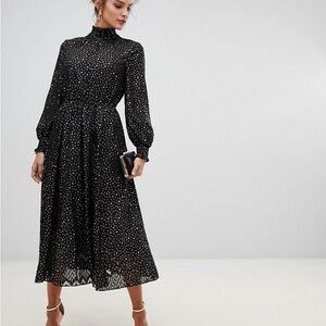 Ted Baker Elsiie Midi Dress Metallic Stars